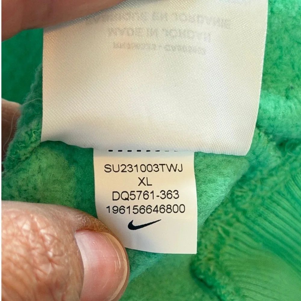 Nike Phoenix Fleece Over-Oversized Crewneck Sweatshirt Lucky Green DQ5761-363 XL